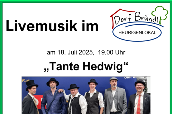 Livemusik im Dorf Bründl